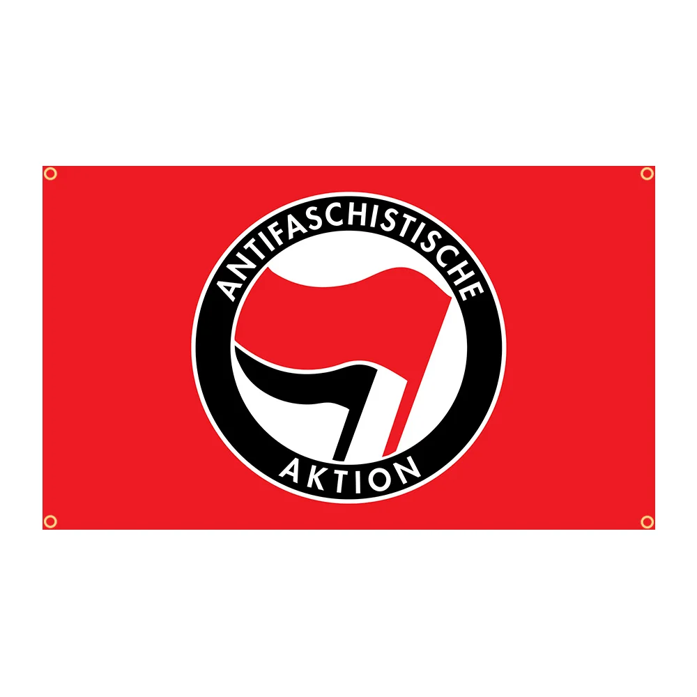 90x150cm Antifascist Action Flag Polyester Printed Home or Outdoor Decoration Banner Tapestry