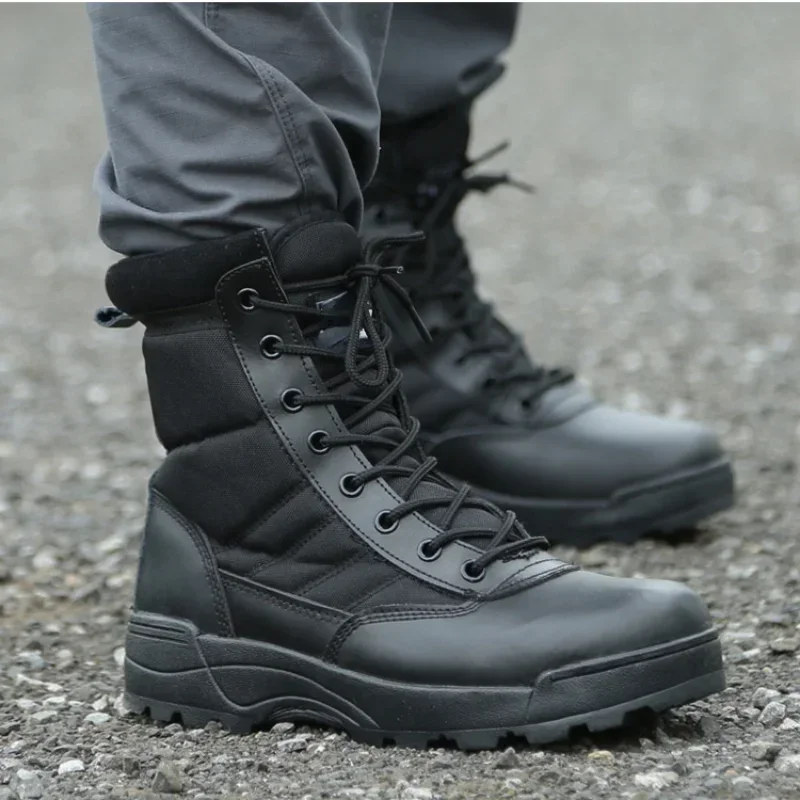 Tactical Military Boots Men Shoes Special Force Desert Combat Army Boots Outdoor Hiking Boots Ankle Shoes Men Work Safty Shoes