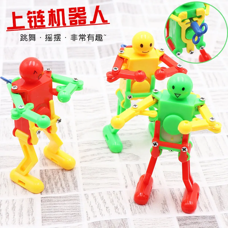 Clockwork Wind Up Dancing Robot Toy for Baby Kid Developmental Gift Puzzle Wind Up Toy Fidget Toy for Child Family Gathering Toy