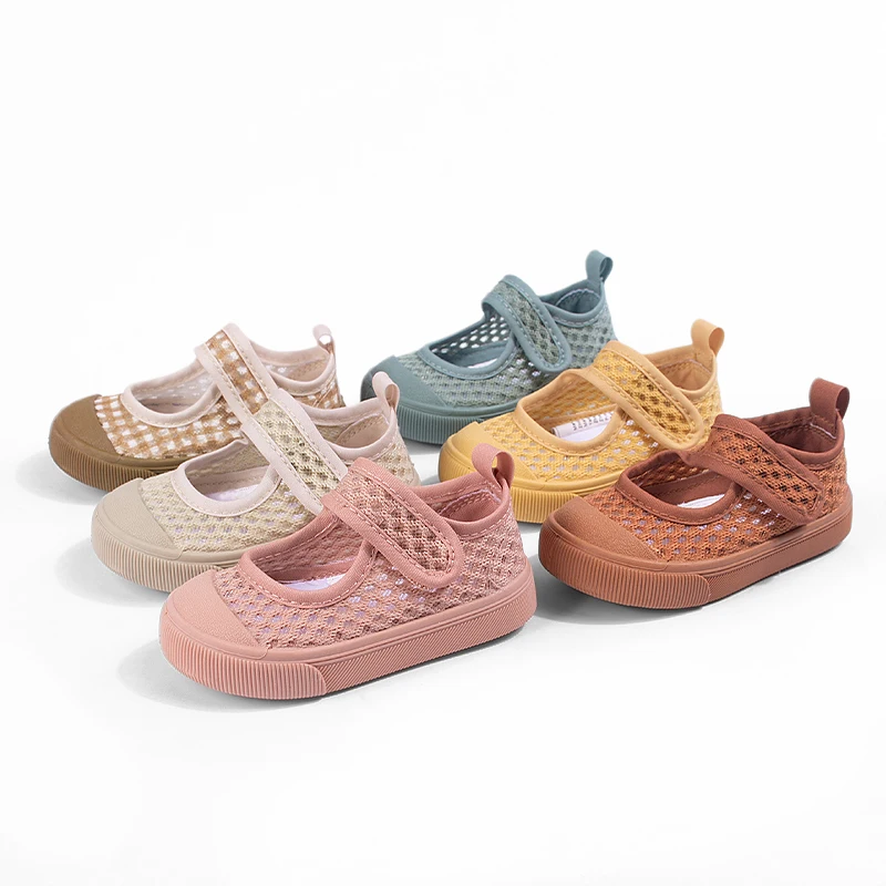 

В наличии: Летние низкие туфли с мягкой подошвой для малышей и детей младшего возраста — повседневные дышащие сетчатые сандалии с вырезами и застежкой на липучке