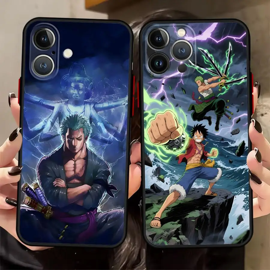 Funda para iPhone XS 12 17 Air 15 Plus 16e 13 Mini 11 17 16 Pro Max 14 Funda trasera para teléfono de una pieza Luffy avanzado