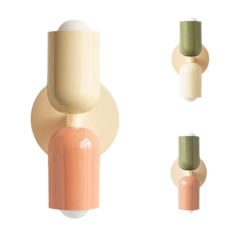 BAAG-LED applique moderne minimaliste crème Double têtes lumières pour salon chambre chevet étude décoration lumières