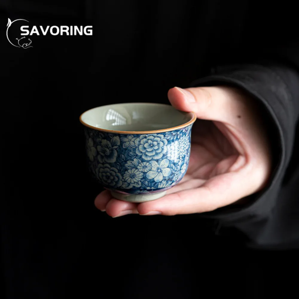 

2 шт./набор, керамические старые чашки в стиле ретро, 65 мл