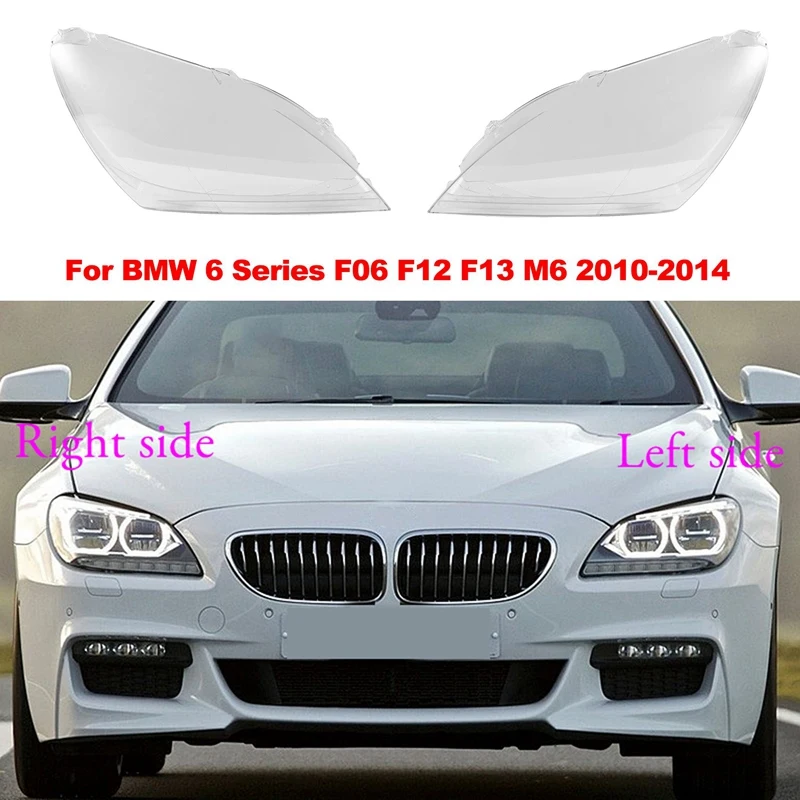 

Car Headlight Cover Clear Lens Head Light Lamp Shade For BMW 6 Series F06 F12 F13 M6 630 640 650 2010-2014