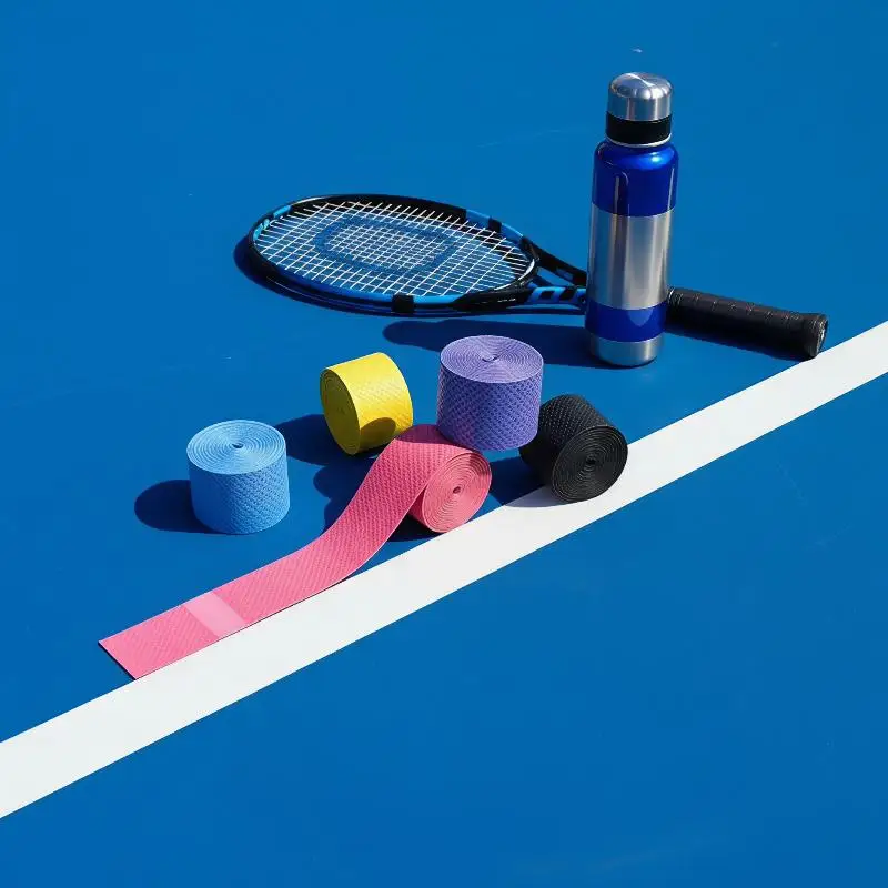 10Pcs Anti-Slip Badminton Handle Wrapping Tape Sweat Absorbent Breathable Racket Grip Tape for Outdoor Sports Training