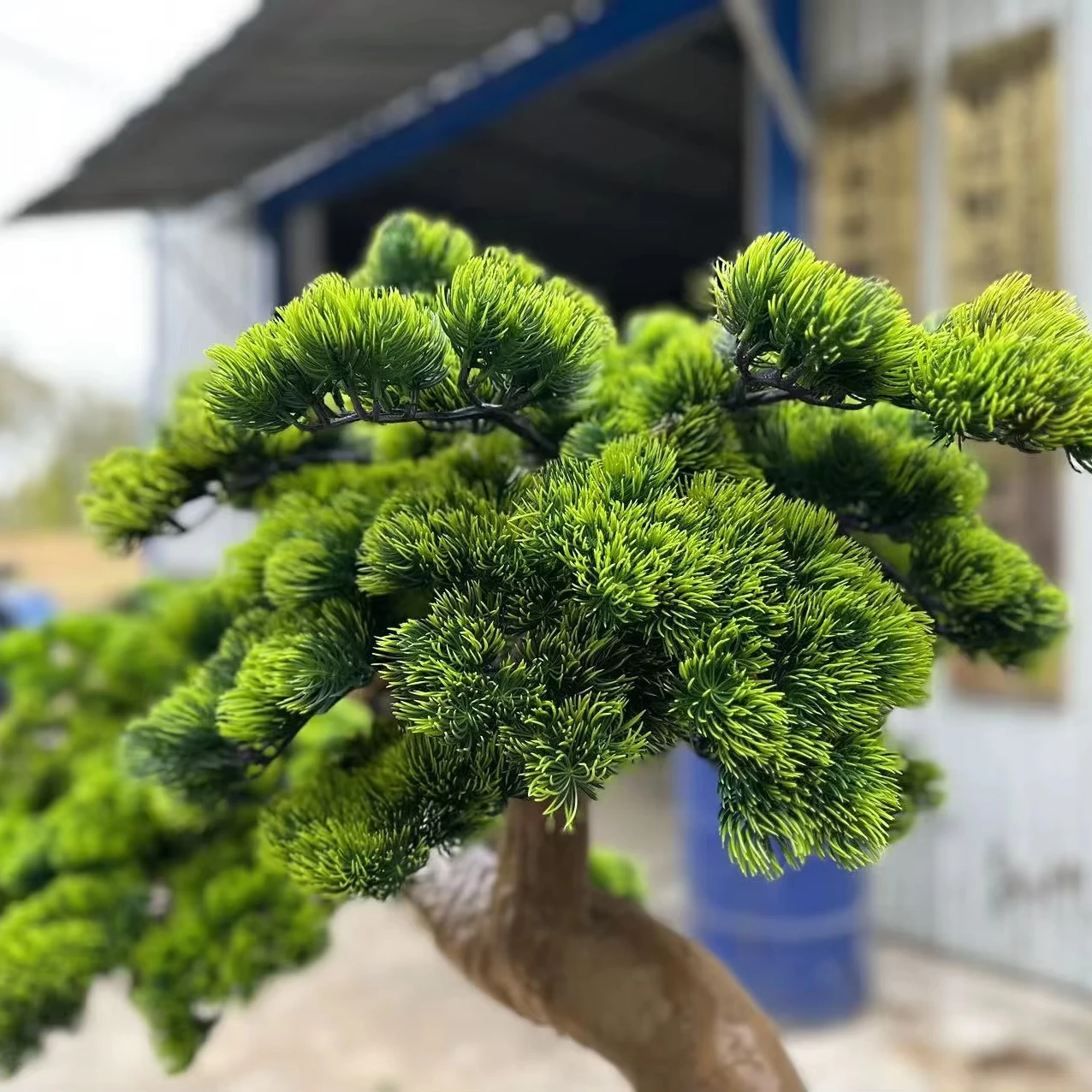 

Искусственная сосна-бонсай высокой имитации, экологичная, легкая, для декора внутри и снаружи помещений, для Пасхи и Дня рождения