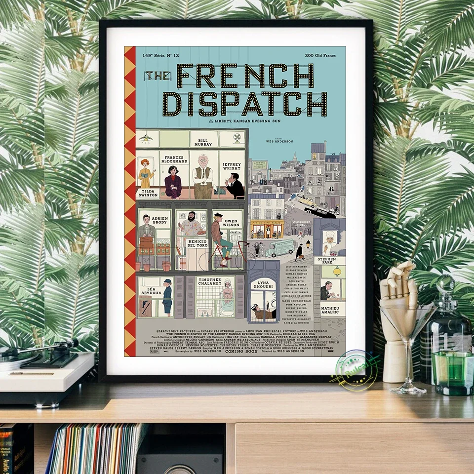 The French Dispatch Movie Poster Prints Canvas Art Wallpaper Picture Interior Bar Painting Home Decor Gift