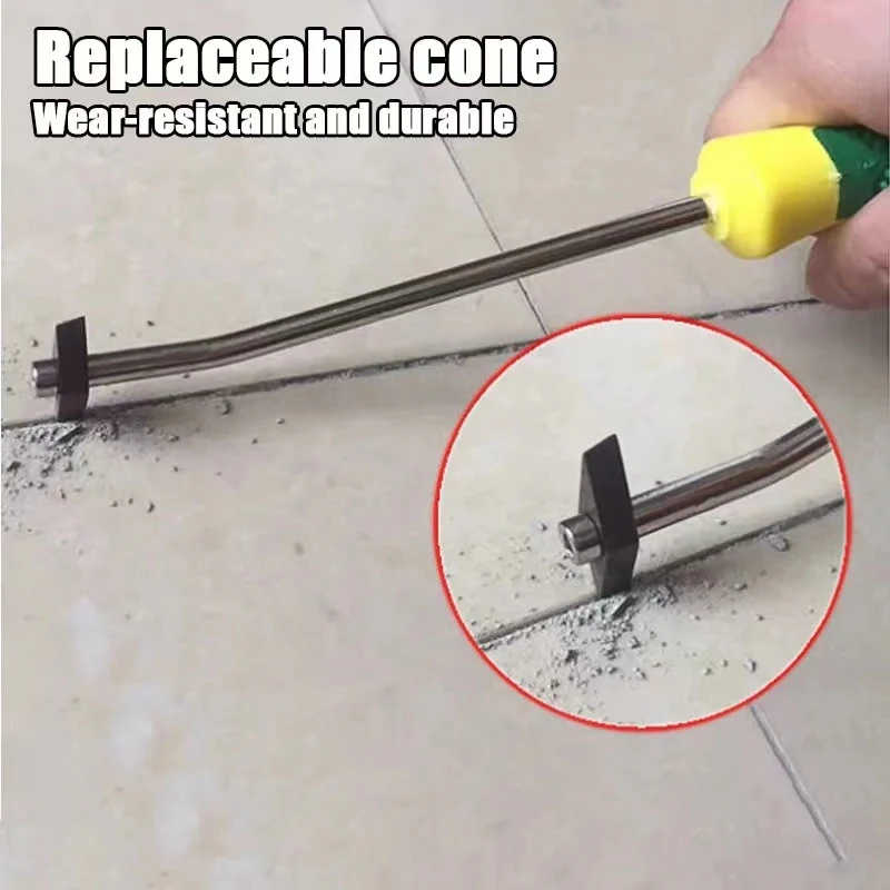 1Pc Professional Ceramic Tile Joint Cleaning Tool Grout Caulking Removal Seams Gap Corner Cleaner Scraper Scrubber Hand Tool