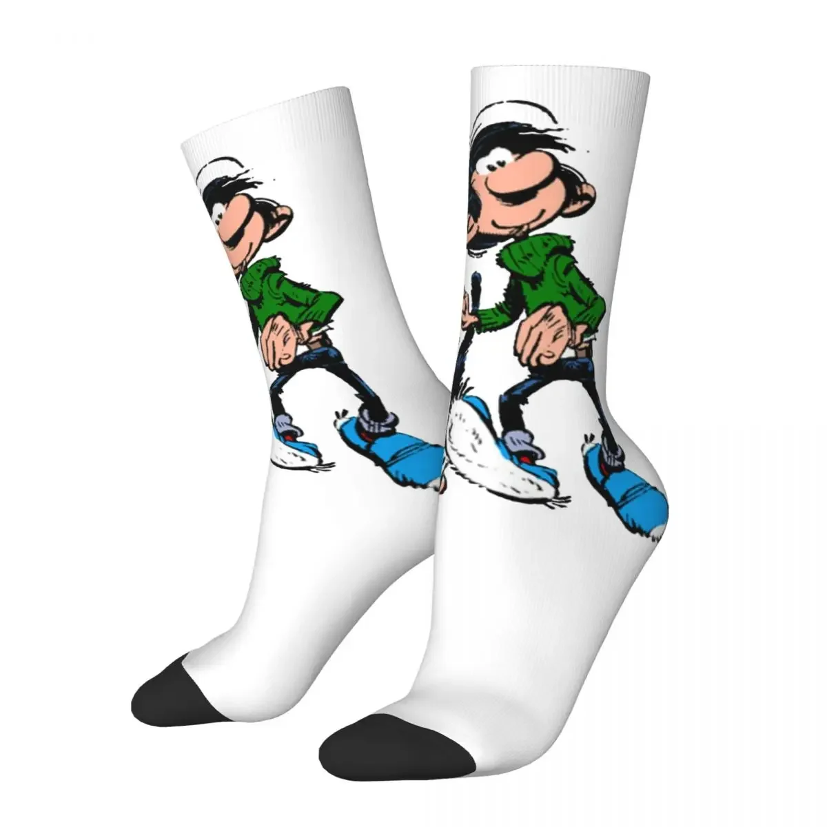 Gaston Lagaffe Gomer Goof Socks Men Women Funny Happy Socks Hip Hop Spring Summer Autumn Winter Socks Gifts