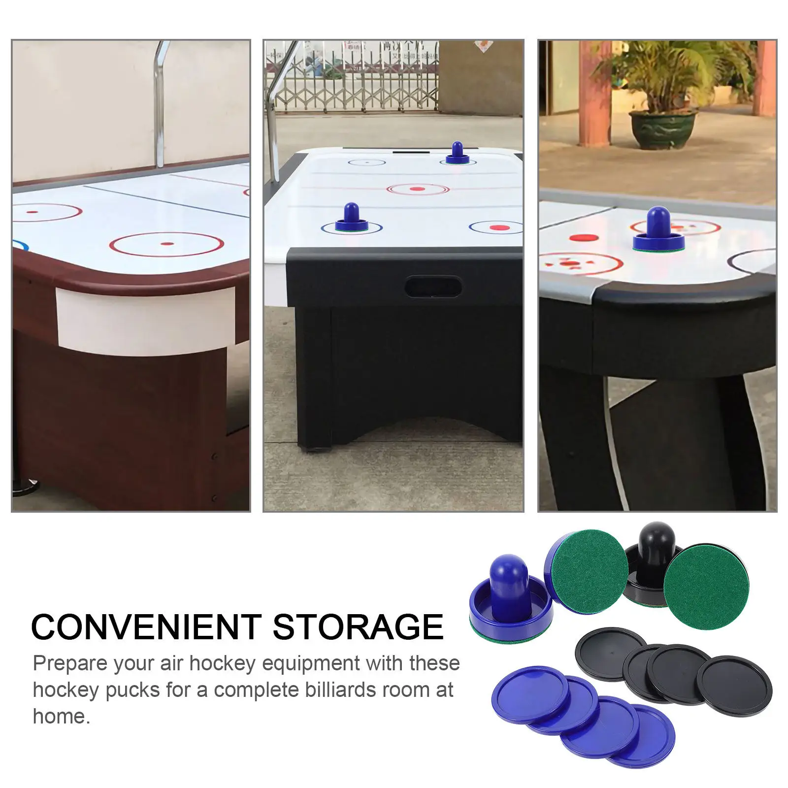 

2 комплекта пластиковых шайб для аэрохоккея, стандартные, для настольных игр, сменные аксессуары