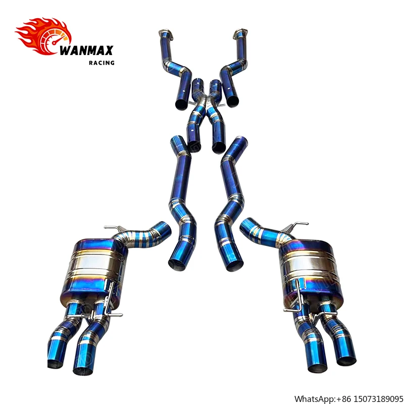 

Titanium Alloy Catback Muffler Exhaust System for 2005-2010 M5 E60 Exhaust Equal Length