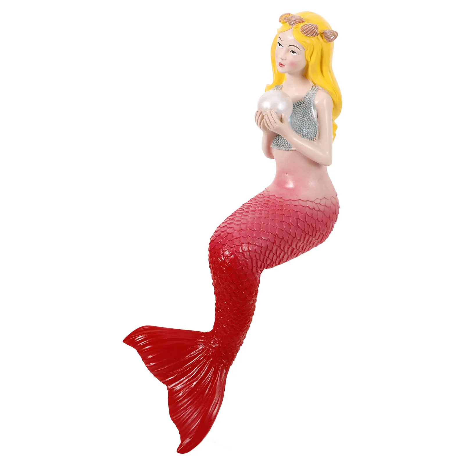 

Mermaid Ornaments Resin Model Table Prop Decorative Garden Craft Figure Lovely Shape Design Durable Practical Outdoor Indoor