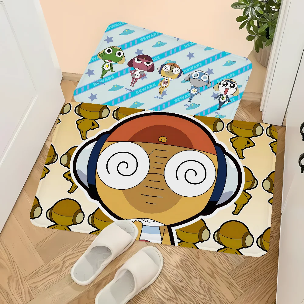 Cartoon Funny Keroro Gunsou Frog Floor Mat Floor Carpet Kids Room Bedroom Decoration Balcony Anti-Slip Doormat Hotel