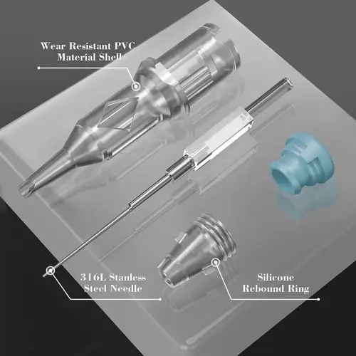 Imagen 2 del producto 100 Uds INKIN cartucho de agujas de tatuaje Magnum membrana de seguridad agujas de tatuaje desechables para empuñaduras de máquina de pluma rotativa