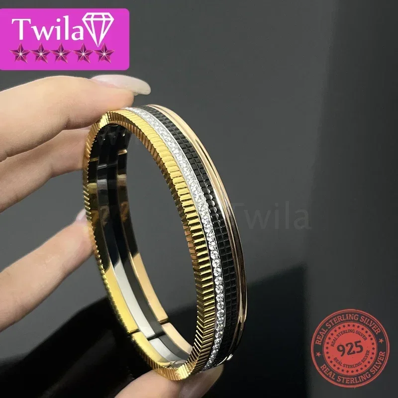 

Женский браслет из серебра 925, европейская и американская мода, высококачественный оригинал, модный и изысканный, маленький и благородный