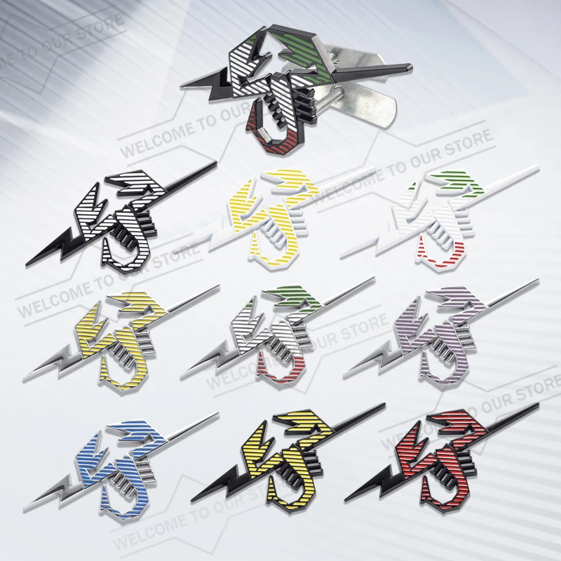 

Car Styling Body Trunk 3D Metal Lightning Scorpion Emblem Grille Badge Stickers Decal For 500 Bravo Panda Ottimo 595 Punto Palio