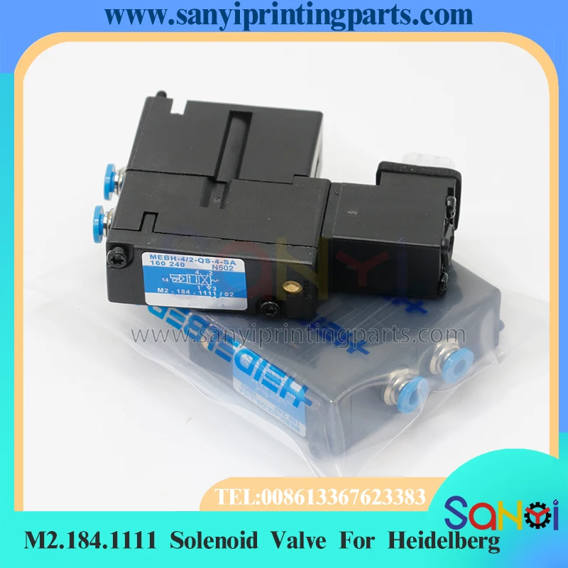 Электромагнитный клапан Heidelberg лучшего качества M2.184.1111 Mebh-4/2-Qs-4-Sa для печатной машины SM102 CD102 SM52 PM52