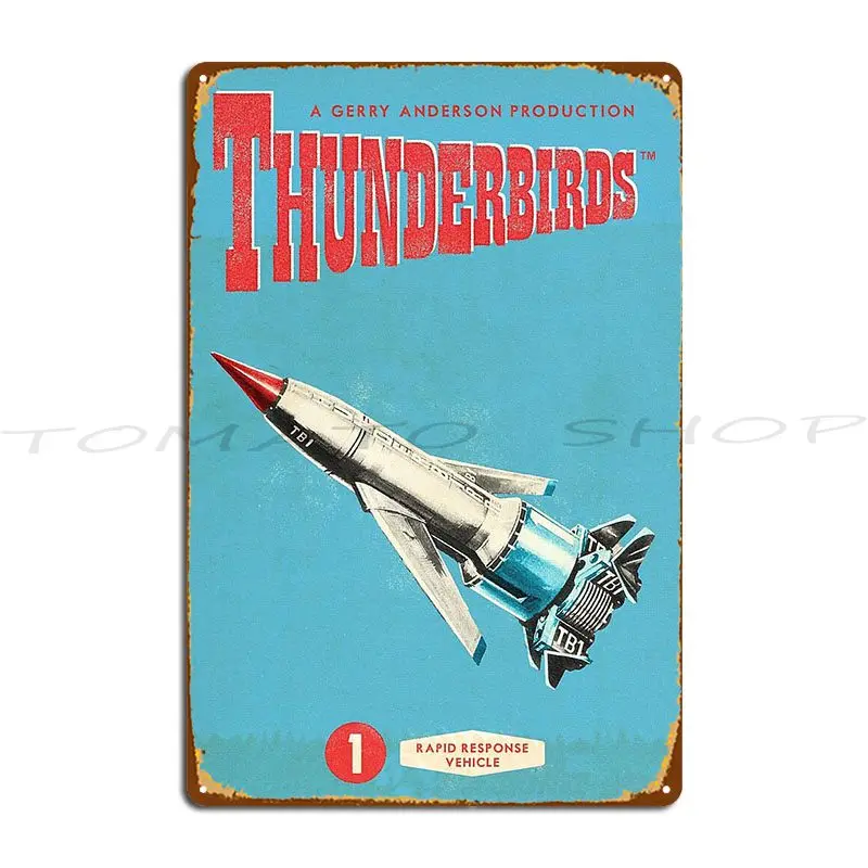 Thunderbird 1 Metal Plaque Poster Wall Mural Club Bar Pub Garage Designs Tin Sign Poster