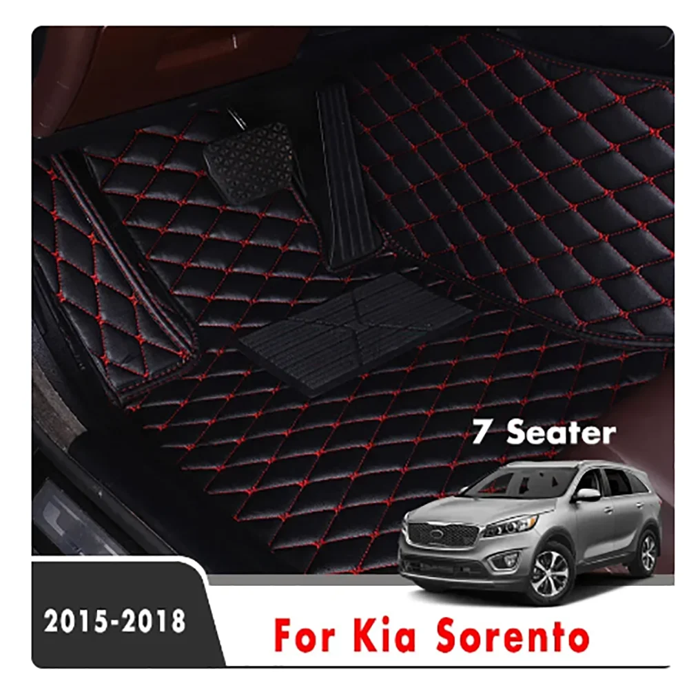 

For Kia Sorento 2018 2017 2016 2015 (7 Seater) Accessories Decoration Carpets Auto Foot Rugs Vehicles Covers LHD Car Floor Mat