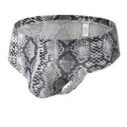 Sexy Men's Briefs Pouch Panties Elastic Lingerie Low Waist Underwear Hombre Leopard Breathable Underpants Ultra-Thin Knickers