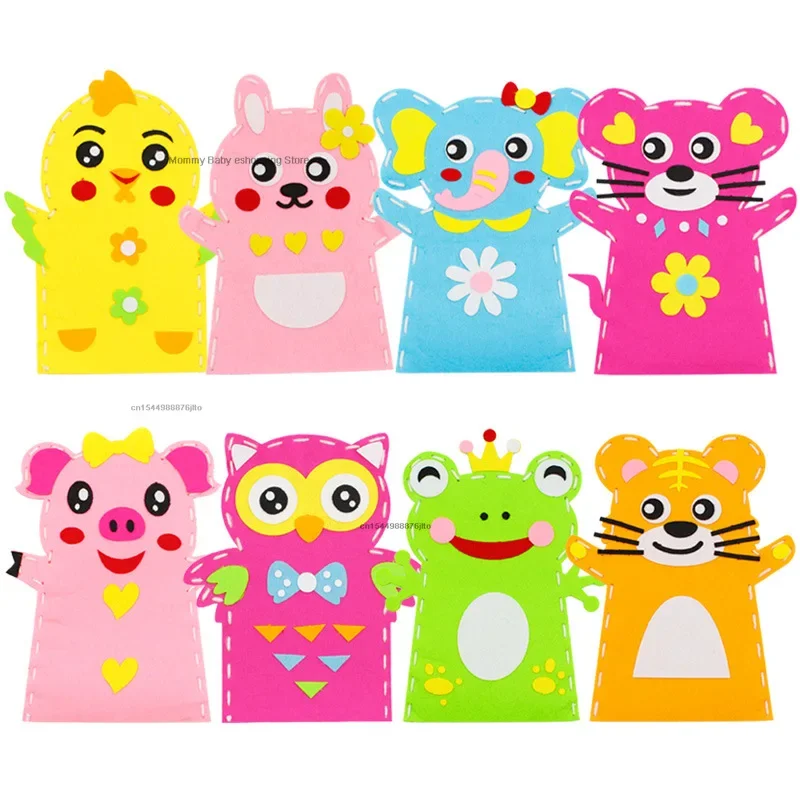 

Stuffed Plush Animals Toys Hand Finger Story Puppet Handmade DIY Dolls Educational Baby Toys Halloween Christmas Children GIft