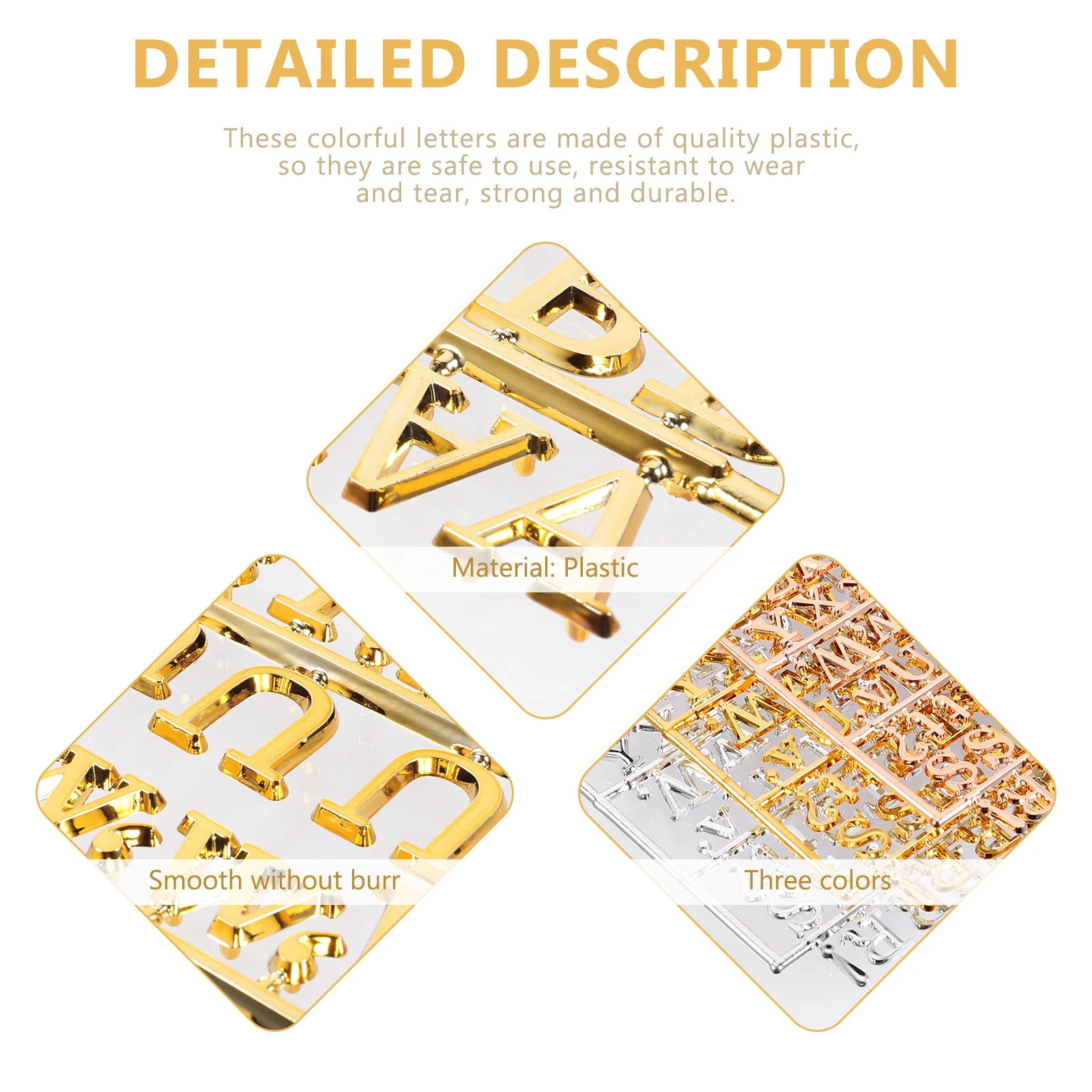 

3Pcs Strong Plastic Letter Number Symbols Message Board For Felt Alphabet Board Accessories Multi Use Display Board
