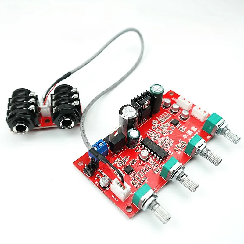 CD2399 Microphone Front Amplifier Board with Karaoke Reverb Moving Electret Head Universal