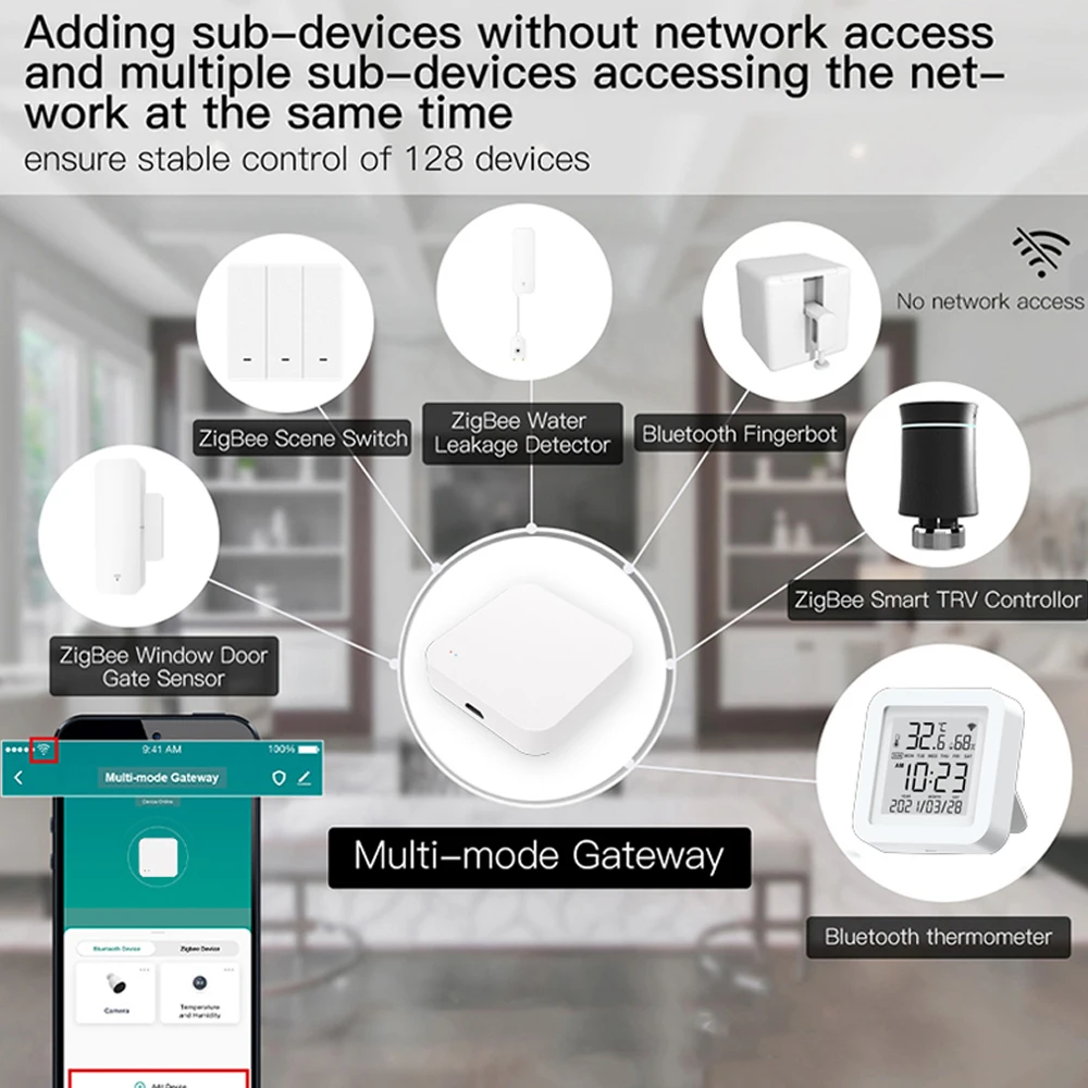 Maiha-Controle Remoto Sem Fio, Hub de Gateway, Tuya, ZigBee 3.0, Vida Inteligente, Aplicativo, Casa, Funciona com Alexa, Assistente do Google,