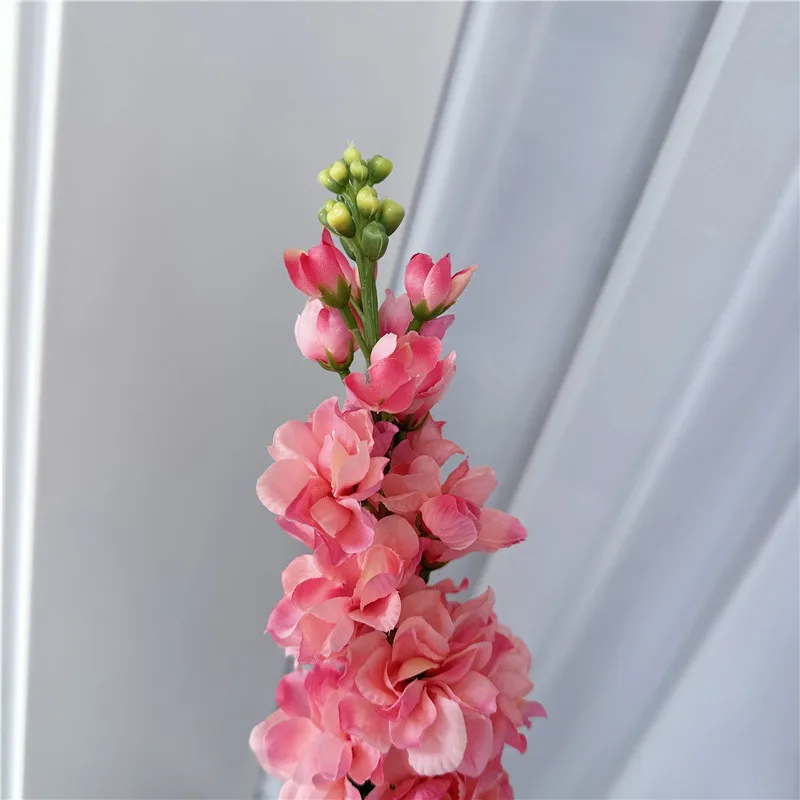 3Pcs Artificial Hyacinth Violet Flowers beautiful Long branch Silk Simulated flower For Wedding Party Home Tabel Decoration