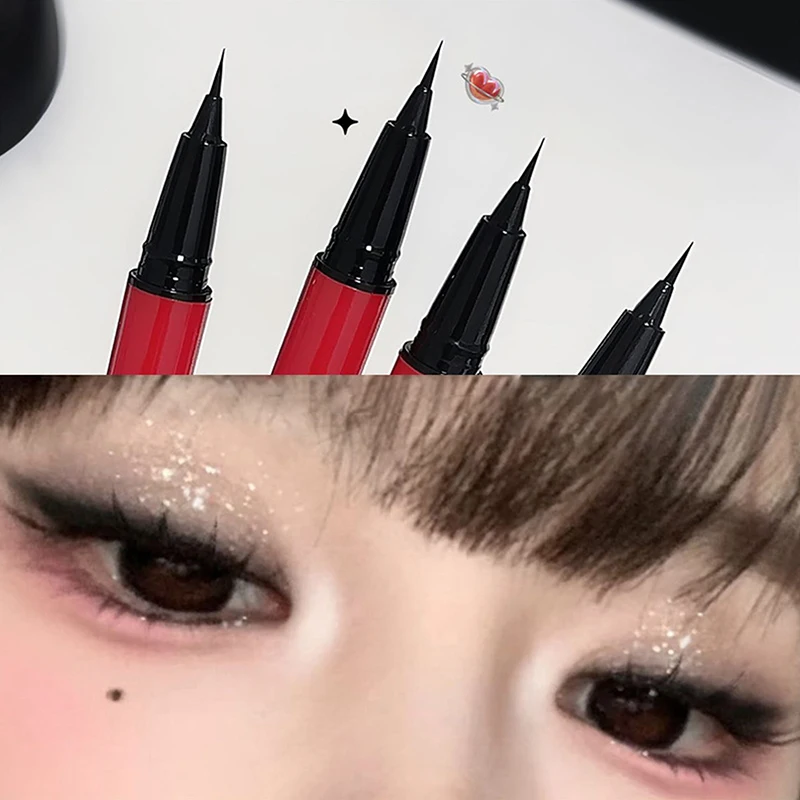 1 Stück DIKALU Ultrafeiner Flüssig-Eyeliner, Lying Silkworm, wasserfest, schnell trocknend, nicht verschmierend, natürlicher Eyeliner, Make-up