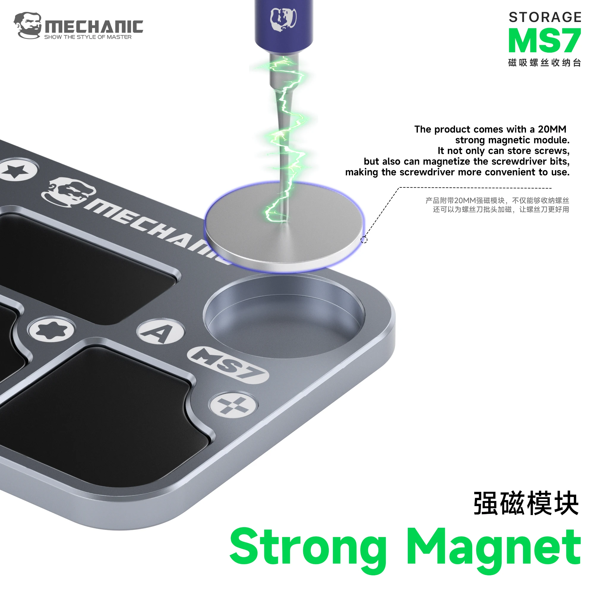 MECHANIC MS7 Magnetyczna tacka – Magnetic Parts Tray recenzja i cena