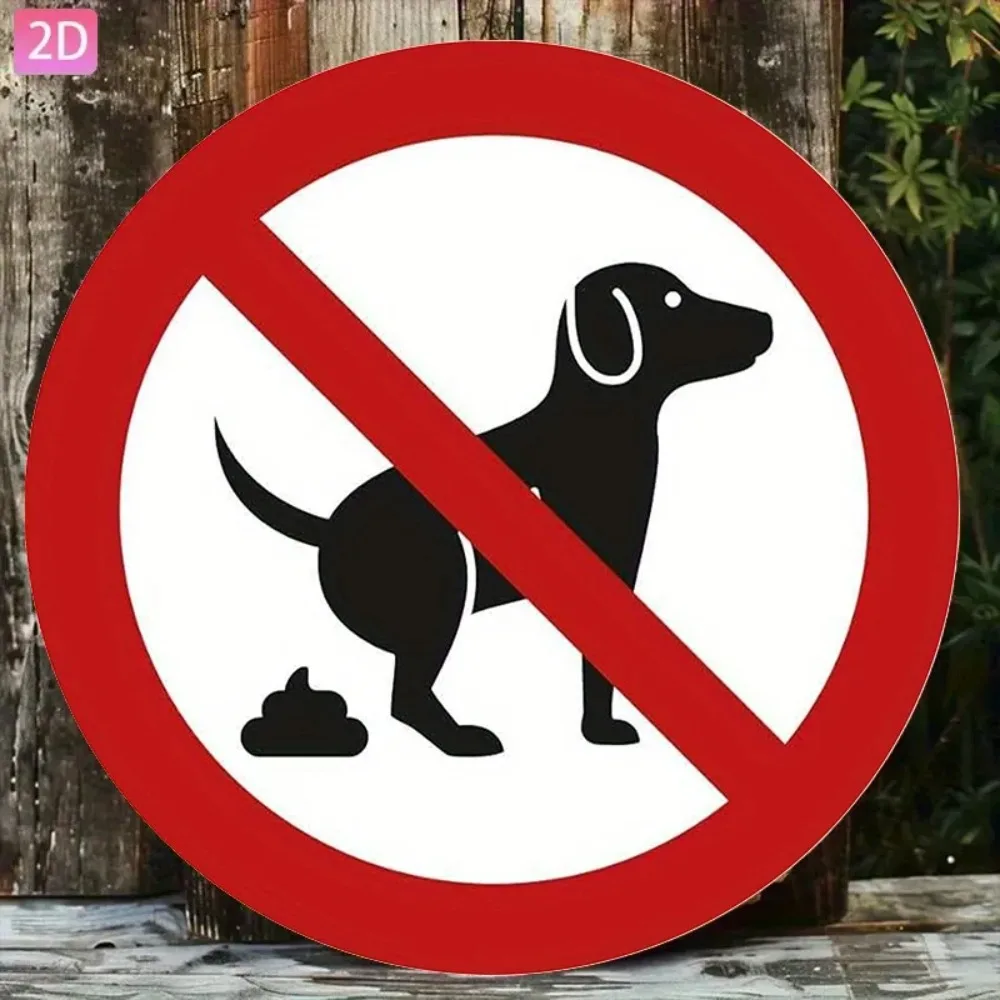 CIFbuy Vintage Cartoon-Hund-Wandkunst aus Aluminium, wasserdicht, langlebig, rostfrei, Metallschild für Garten, Bar, Café, Heimdekoration