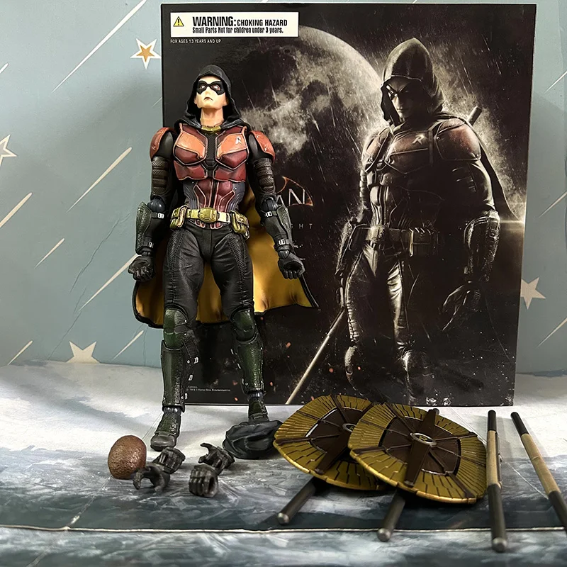 Play Arts Arkham Knight Nr.2 Batman Robin Actionfigur PVC Sammlerstück Batman Auf Lager Modell Spielzeug Geburtstagsgeschenke 26CM – Detail 4