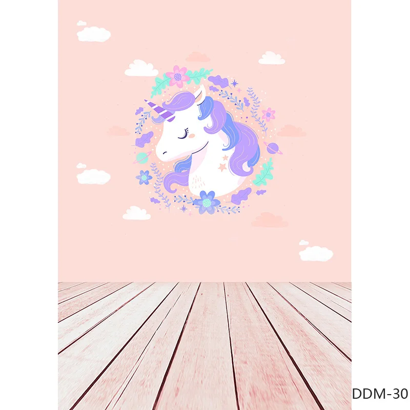 ZHISUXI 비닐 유니콘 생일 사진 배경, 신생아 아기 사진 배경, 스튜디오 사진 소품 210605-05