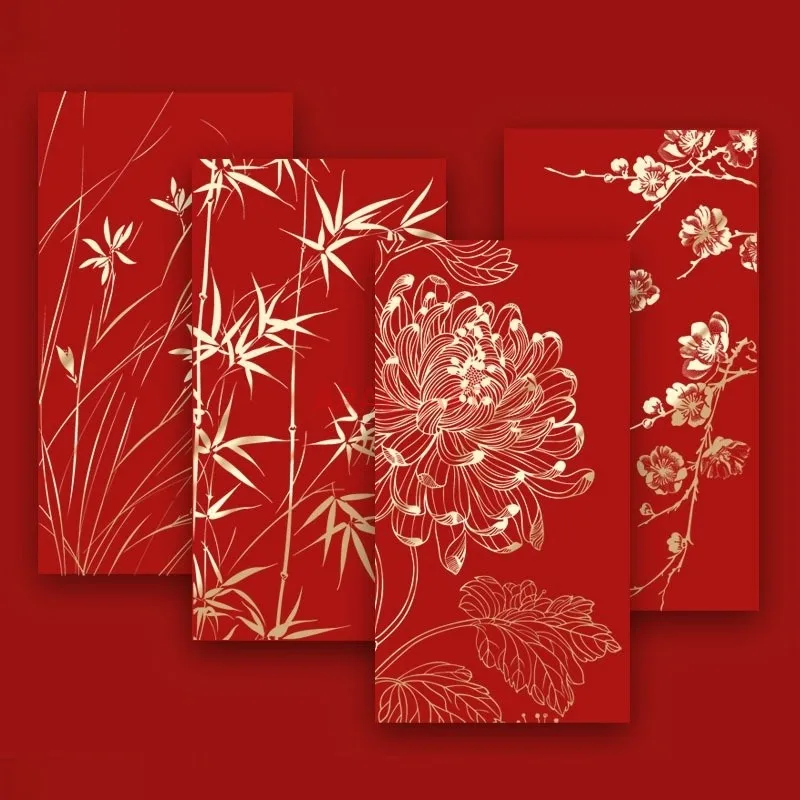 New universal red envelope for Chinese New Year, wedding gift, creative birthday, hot stamping, gold profit, is a 2025 gift