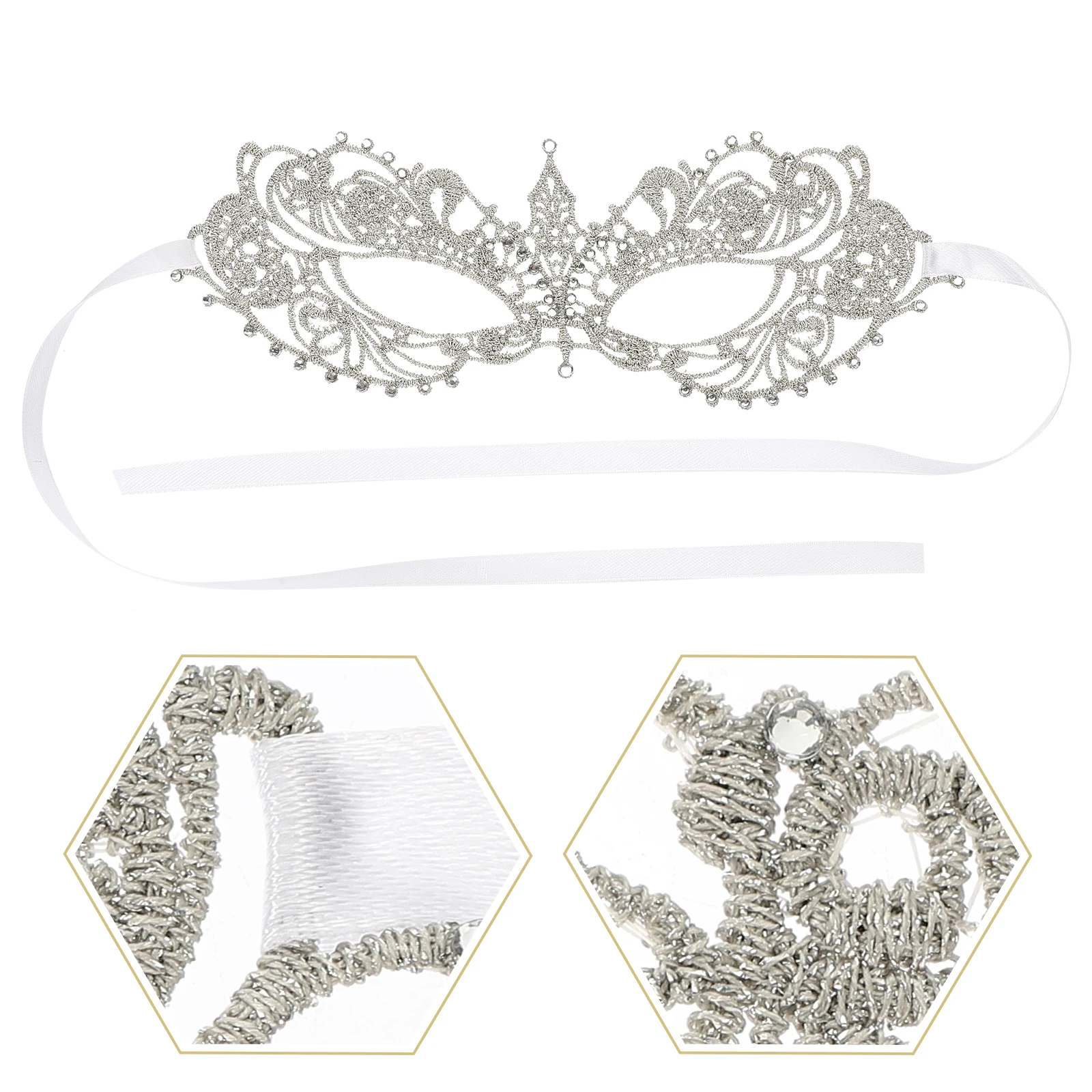 

Lace Mask Decorative Party Role Play Mask Face Halloween Women Costume Photography Dancing Adult Festival Role Play