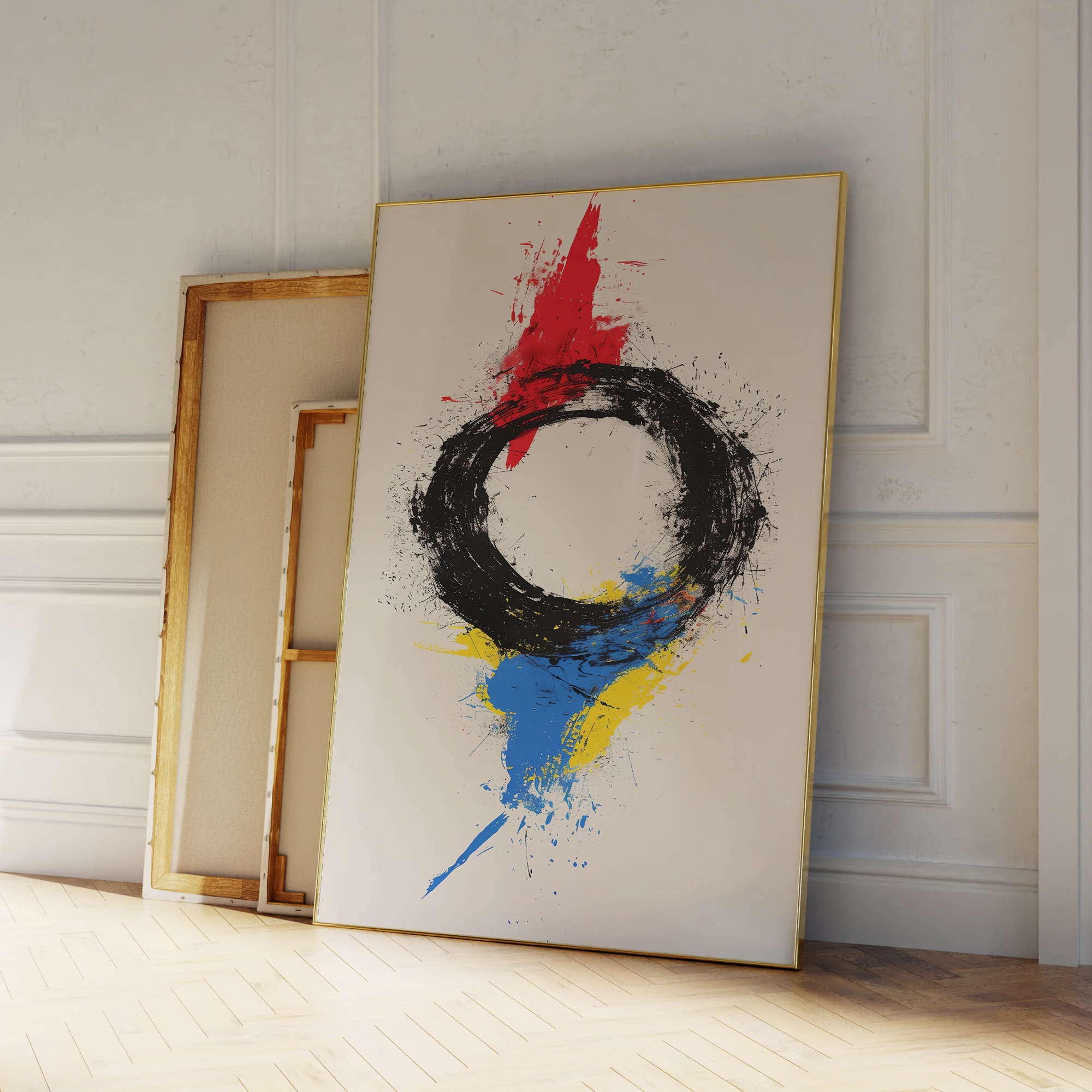 Moderner Abstraktion sring des Feuers Leinwand druck Farb malerei Poster Bild druck für Wohnzimmer Schlafzimmer Wand kunst Wohnkultur