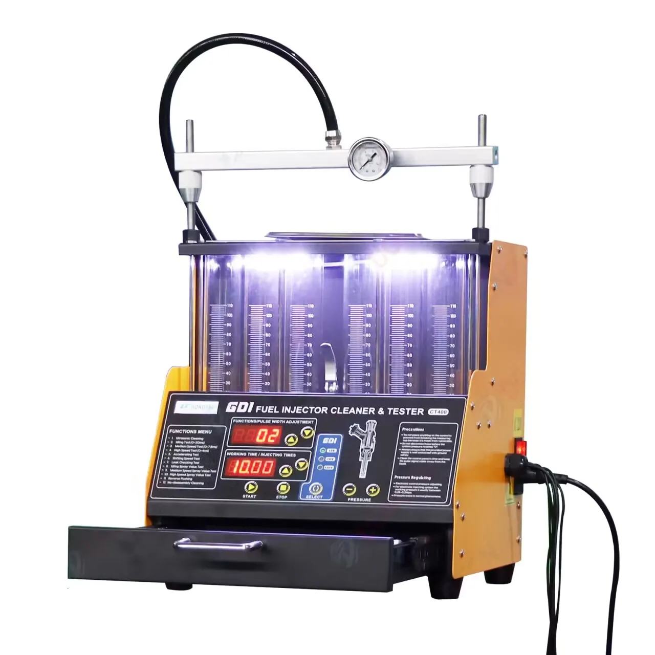 

GDI CT400 Manually Injector Tester & Cleaner-Digital Display Model for test and Clean Injectors