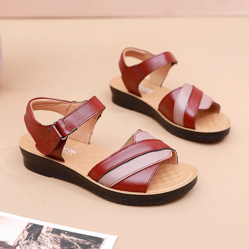 High Quality Summer Wedge Sandals for Women 2024 New Fashion Non Slip Beach Shoes Woman Lightweight Casual Sandals Shoes