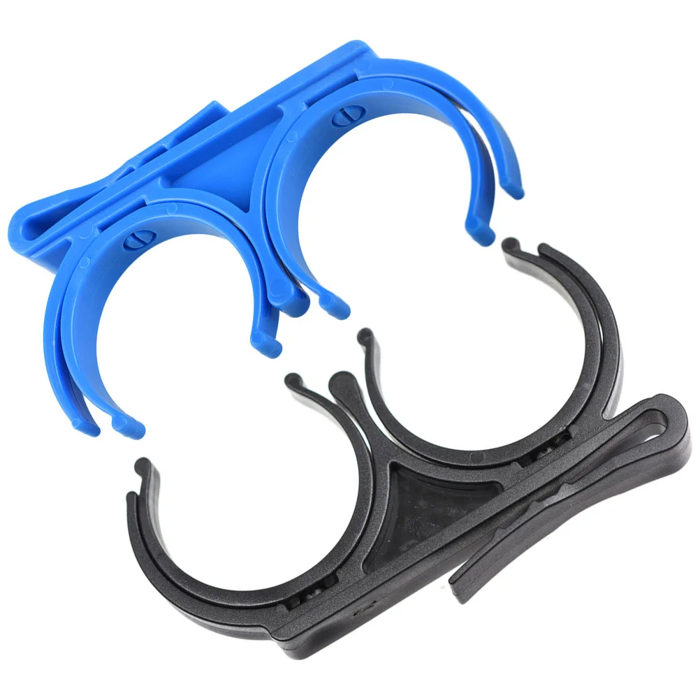 2 Pcs Foldable Golf Clips Small Ball Clamps Portable Golfs Holders Double Rotatable Toddler