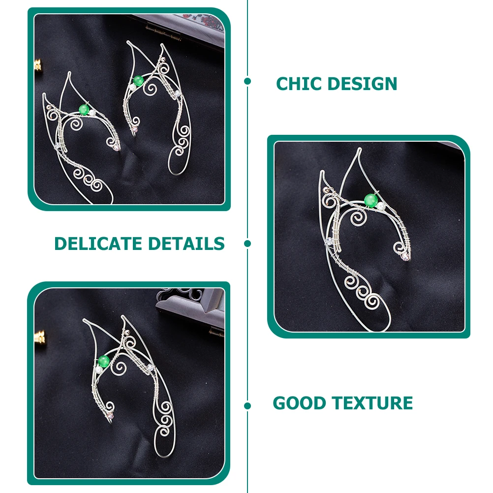 

1 Pair Ear Clip Non Piercing Earrings Cuffs Fairy Ear Cuffs For Women Non Piercing Copper Accessories for Women Party Wedding