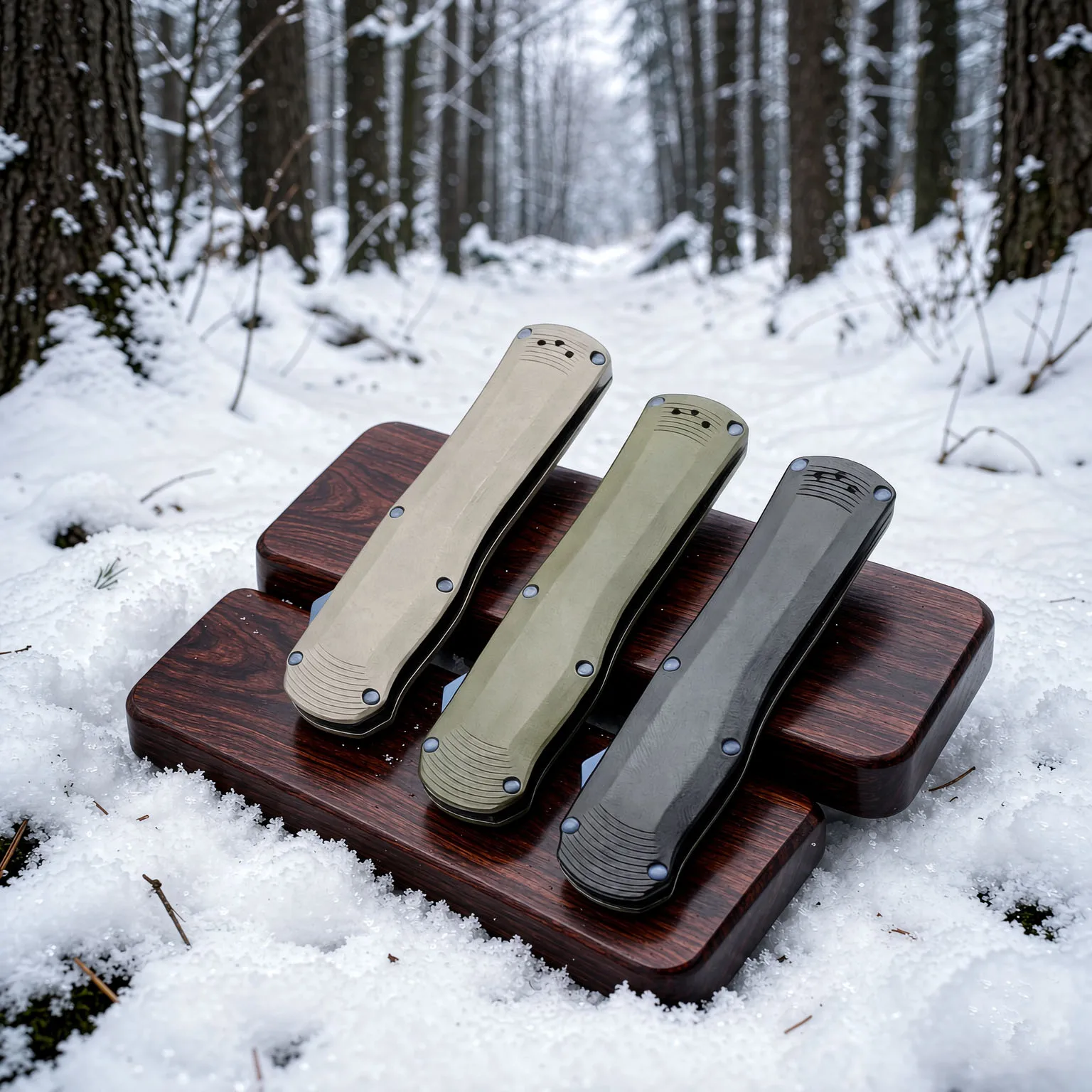 Black Green Desert  Multi-color G10 Handle Outdoor Pocket Knife Tool  EDC Camping Hiking Tool Portable With