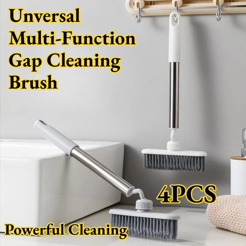 

Toilet Brush Bathroom Floor Gap Multifunctional No Dead Angle Hard Hair Rotatable Cleaning Tool Efficient Simple Modern Durable