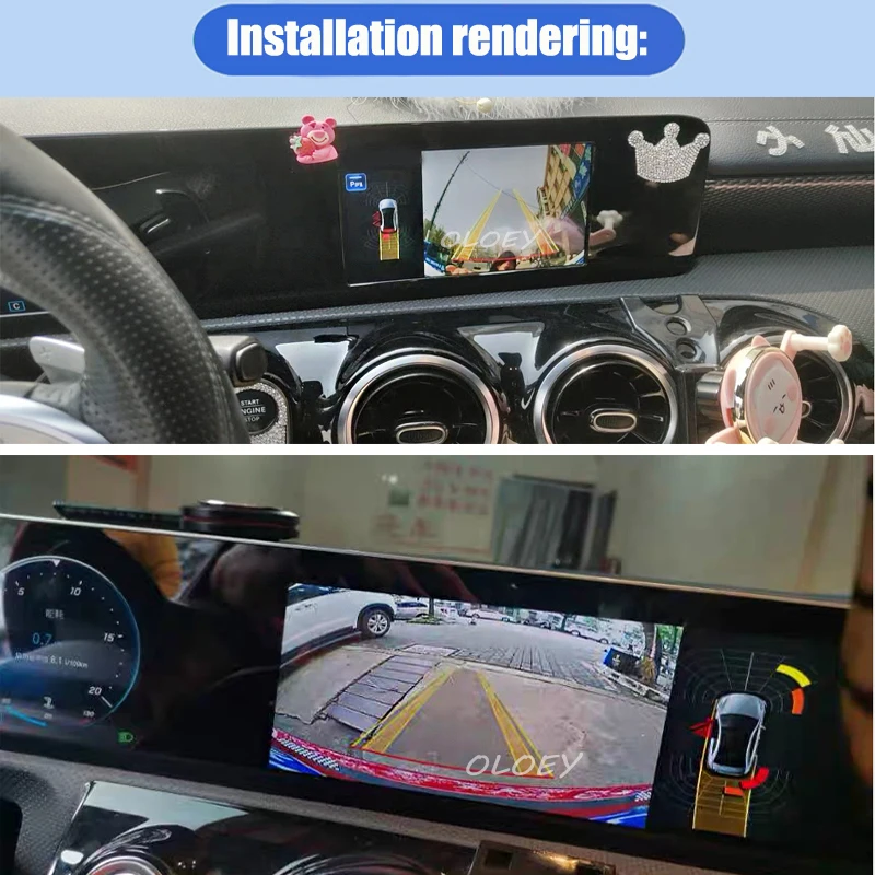 For Mercedes Benz Class E S W213 A207 C207 W222 A217 C217 2017 ~ 2019 Reverse Parking Decoder Rear camera OEM Display interface