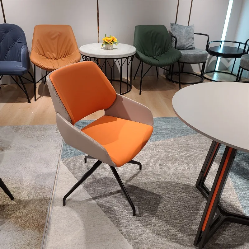 

Modern simple casual table and chair coffee table casual rock slab small round negotiation and chair reception