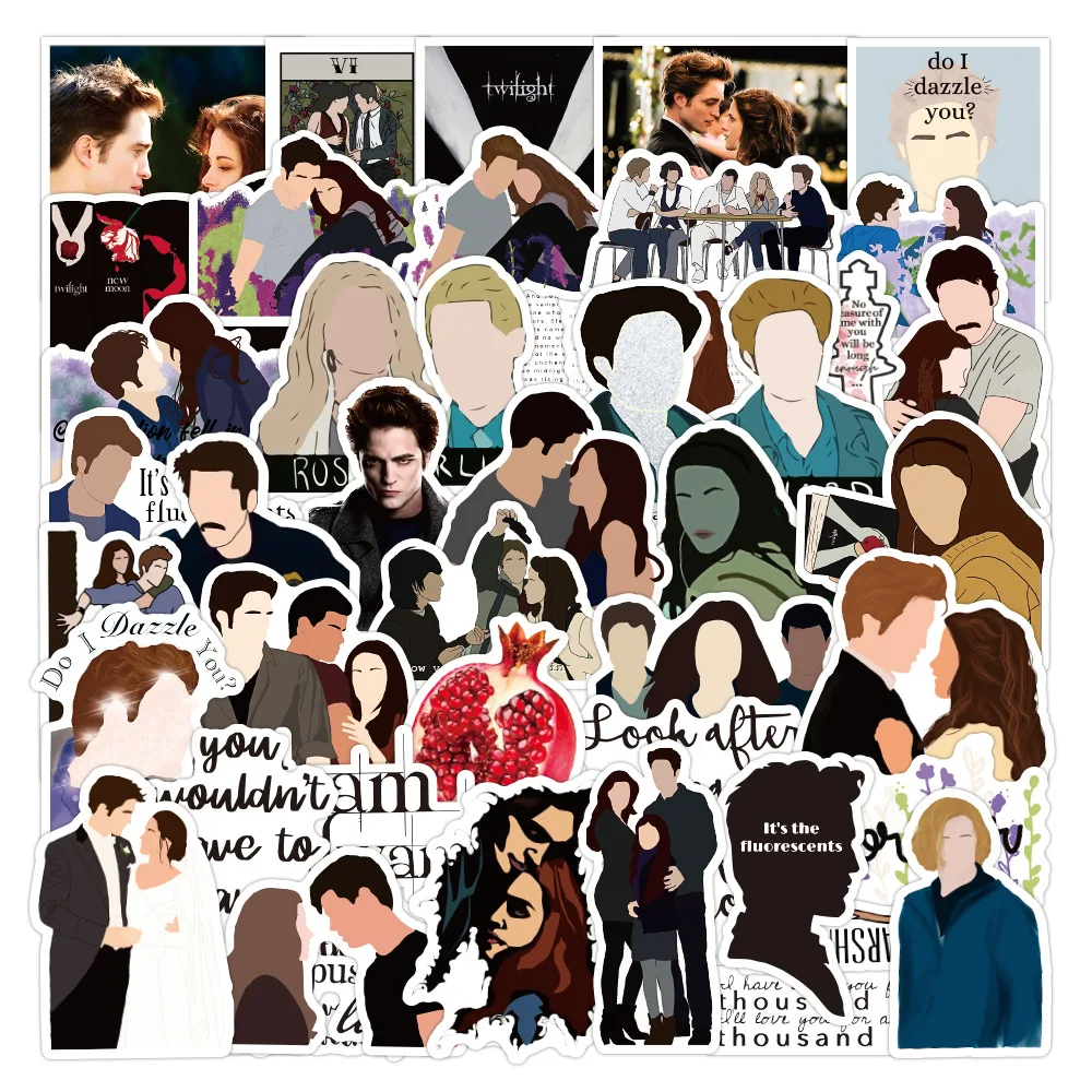 10/30/50PCS Classic Movie The Twilight Stickers For Luggage Notebooks Car Trunk Wall Decal Bike Motorcycle Garffiti Sticker Toy