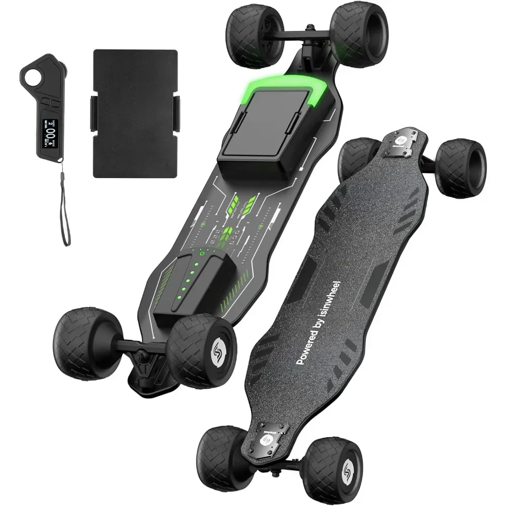 30 Mph /12Mph Top Speed Professional Skateboard Deck 1200W/450W Brushless Motor Skate Board & Accessories Longboard Wheels Adult