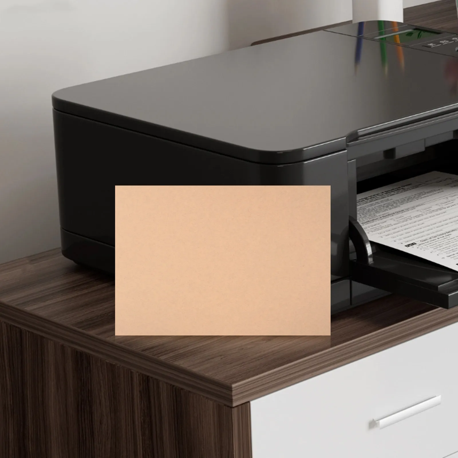

100 Sheets A4 Blank Printable Adhesive Labels Kraft Paper for Office School Warehouse Labeling Mailing Address File Folder