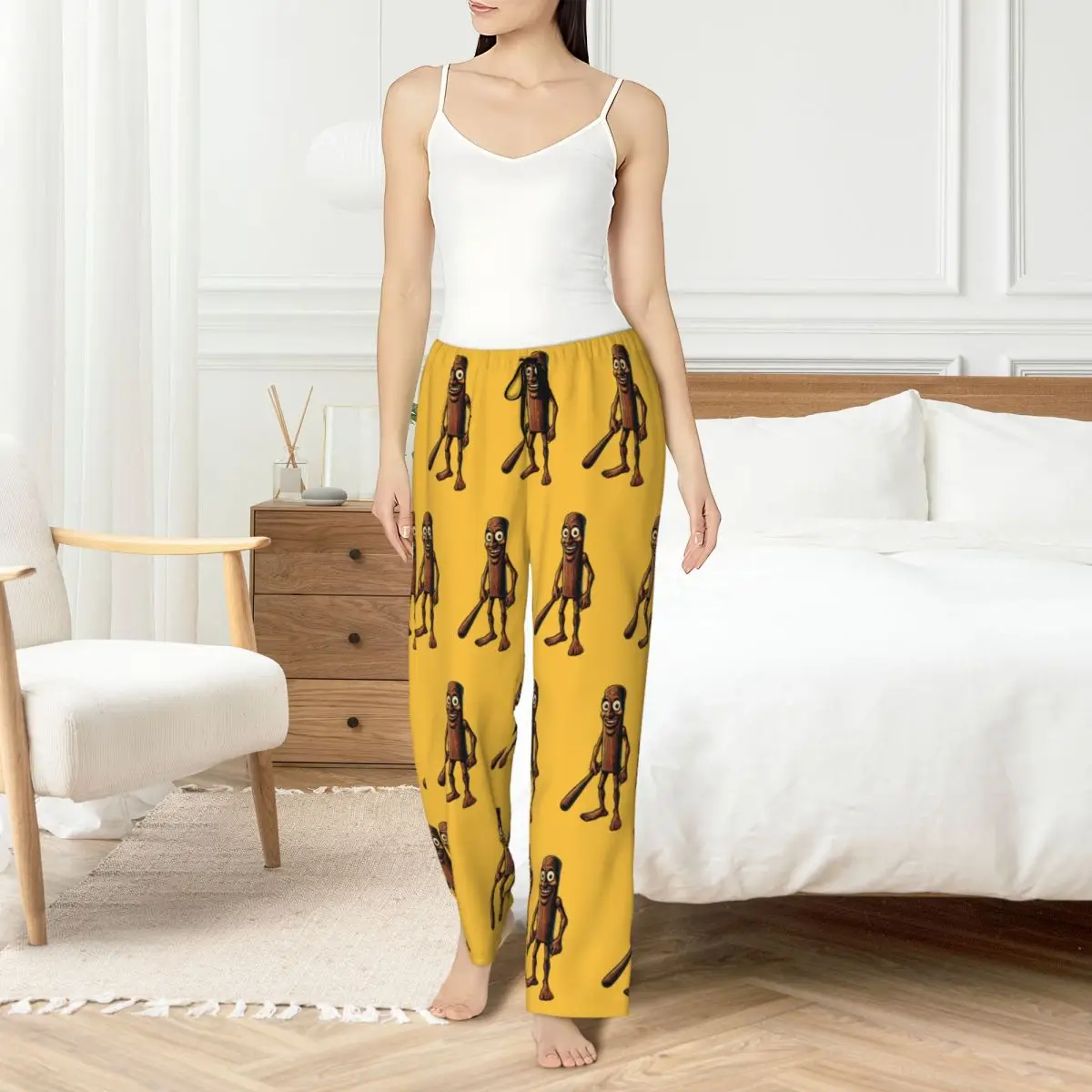 Custom Women Italian Brainrot Pajama Pants Printed Animals Cartoon Sleep Sleepwear Bottoms with Pockets