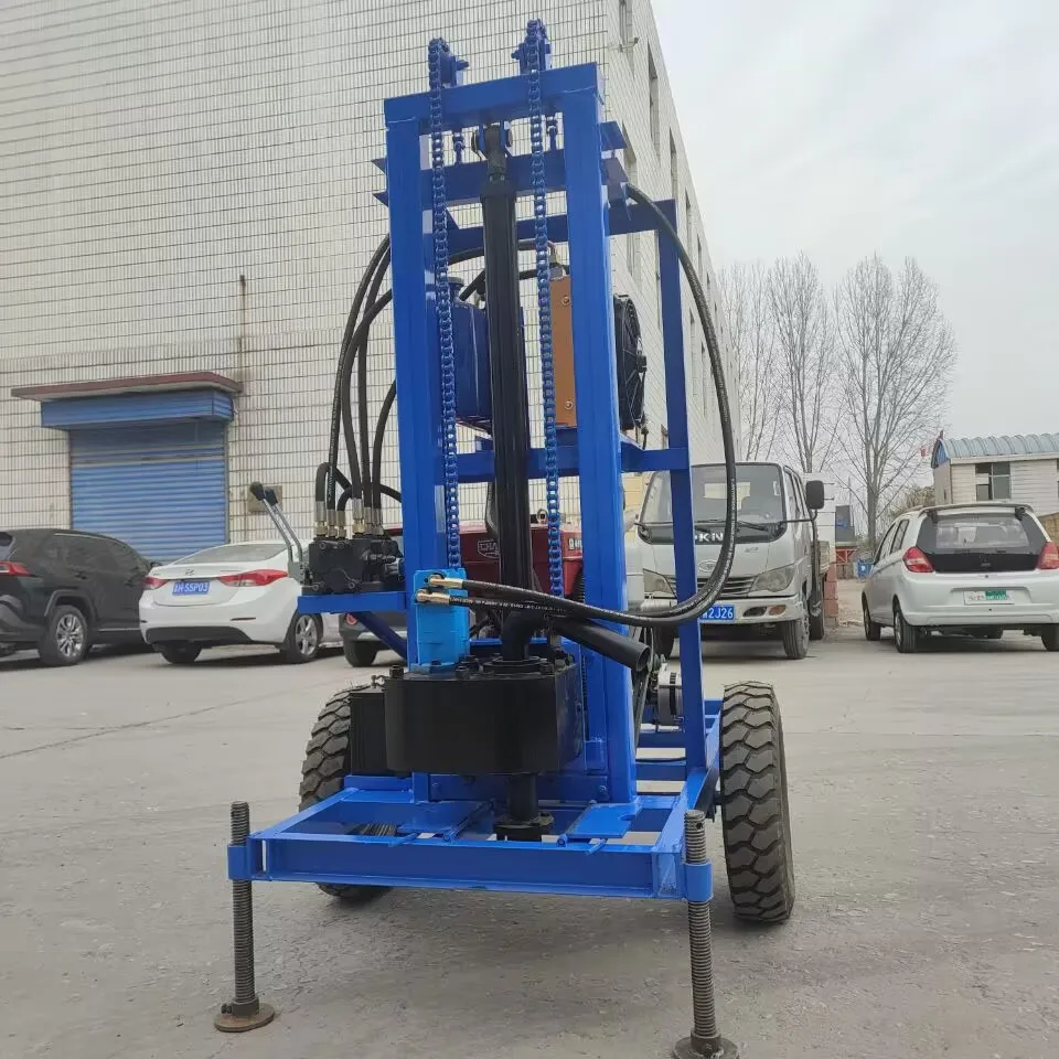 Impianto di perforazione per pozzi d'acqua con motore diesel portatile personalizzabile 22HP 25HP 30HP 100m 150m profondità attrezzatura per la perforazione di pozzi d'acqua domestici